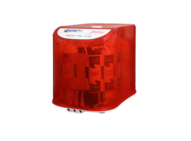Puretech Yakut Pompasız Su Arıtma Cihazı Şeffaf Kırmızı